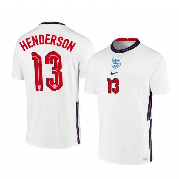 England National Team Dean Henderson Men's Home Stadium Replica Jersey