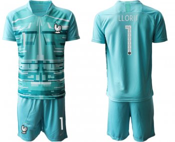 France 1 LLORIS Blue Goalkeeper UEFA Euro 2020 Soccer Jersey