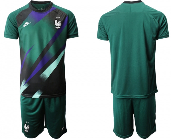 France Green Goalkeeper UEFA Euro 2020 Soccer Jersey