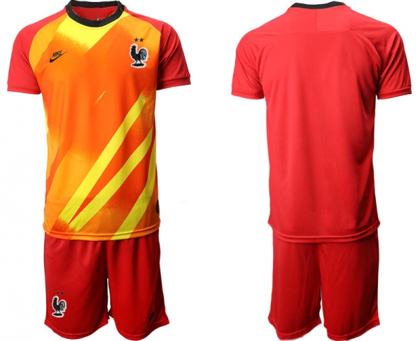 France Red Goalkeeper UEFA Euro 2020 Soccer Jersey