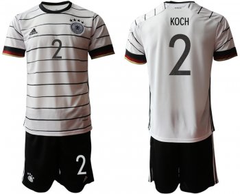 Germany 2 KOCH Home UEFA Euro 2020 Soccer Jersey