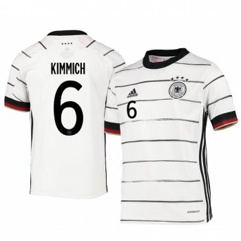 Youth Germany Joshua Kimmich White Home Short Sleeve Jersey 2020-21