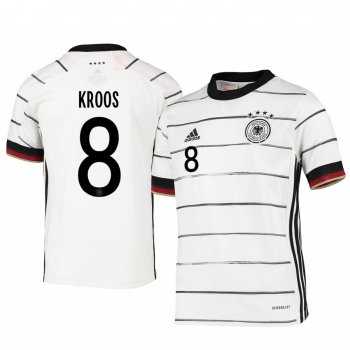 Youth Germany Toni Kroos White Home Short Sleeve Jersey 2020-21