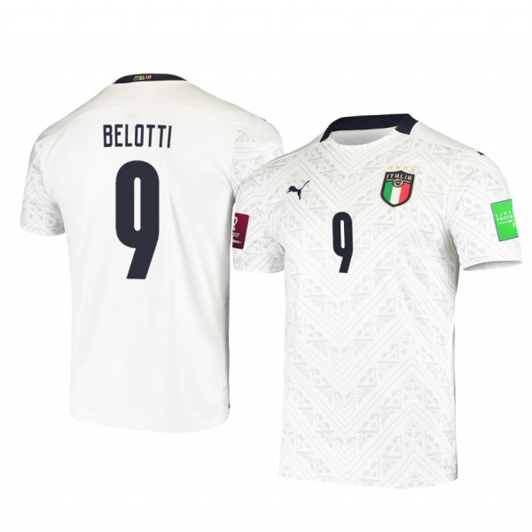 Italy national football team Andrea Belotti Men's 2021 Away Replica Jersey