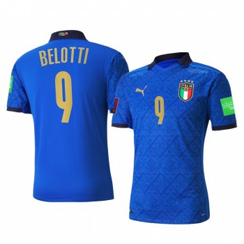 Italy national football team Andrea Belotti Men's 2021 Home Replica Jersey