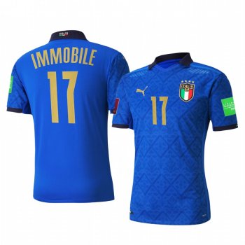 Italy national football team Ciro Immobile Men's 2021 Home Replica Jersey