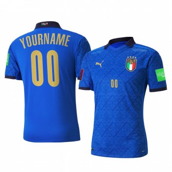 Custom Italy national football team Men's 2021 Home Replica Jersey