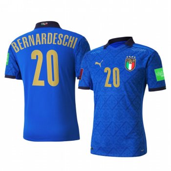 Italy national football team Federico Bernardeschi Men's 2021 Home Replica Jersey