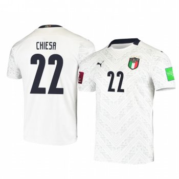 Italy national football team Federico Chiesa Men's 2021 Away Replica Jersey