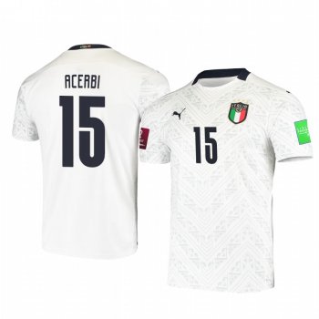 Italy national football team Francesco Acerbi Men's 2021 Away Replica Jersey