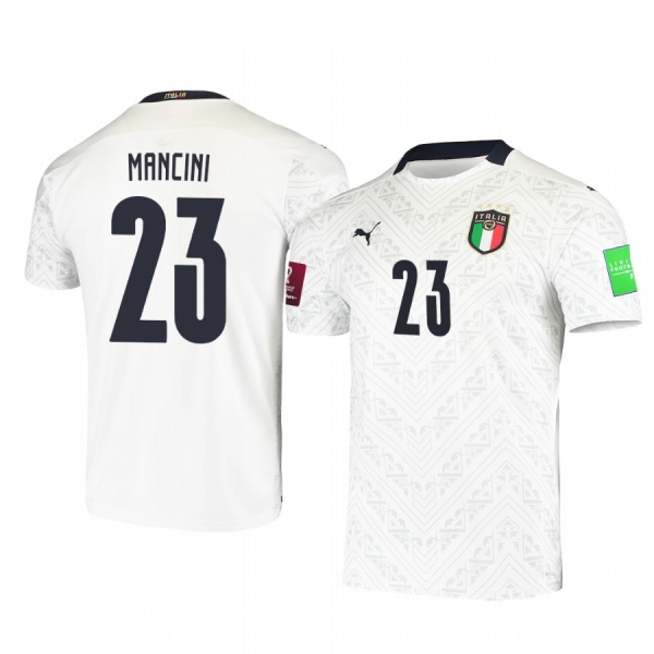 Italy national football team Gianluca Mancini Men's 2021 Away Replica Jersey