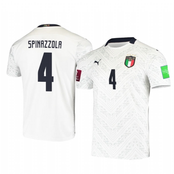 Italy national football team Leonardo Spinazzola Men's 2021 Away Replica Jersey