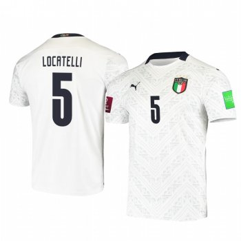 Italy national football team Manuel Locatelli Men's 2021 Away Replica Jersey