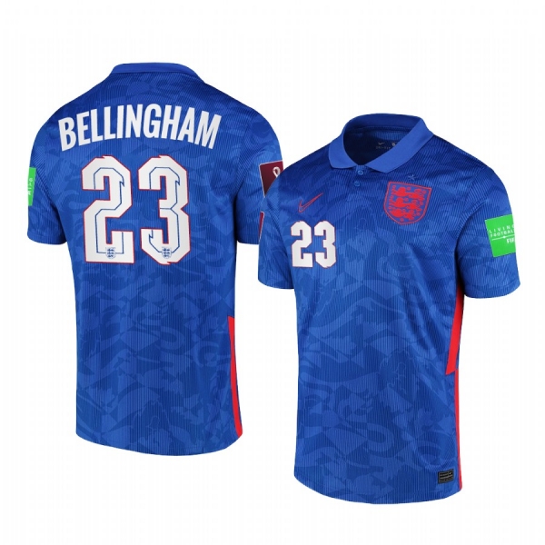 England Jude Bellingham Royal Blue Away Player National Team Jersey 2021 Men's