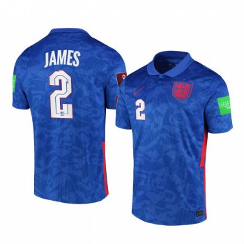 England Reece James Royal Blue Away Player National Team Jersey 2021 Men's