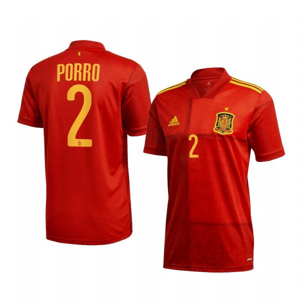 Youth Spain Pedro Porro 2021 Home National Team Jersey