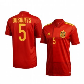 Youth Spain Sergio Busquets 2021 Home National Team Jersey