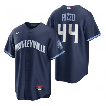 Chicago Cubs Anthony Rizzo Navy 2021 City Connect Replica Jersey