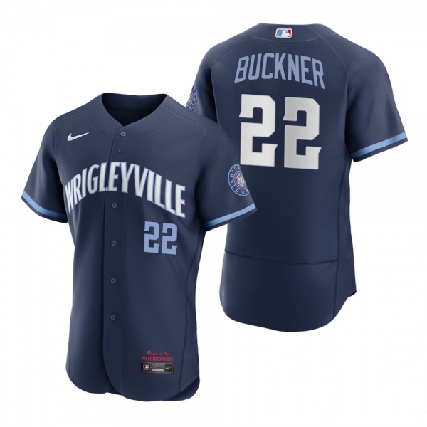 Men's Chicago Cubs Bill Buckner Navy 2021 City Connect Authentic Jersey