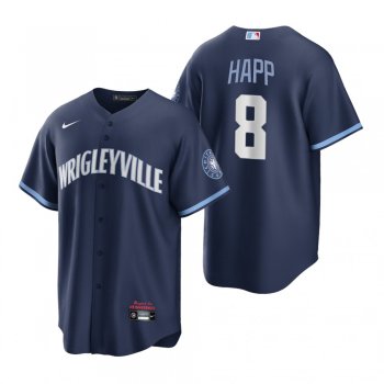 Chicago Cubs Ian Happ Navy 2021 City Connect Replica Jersey