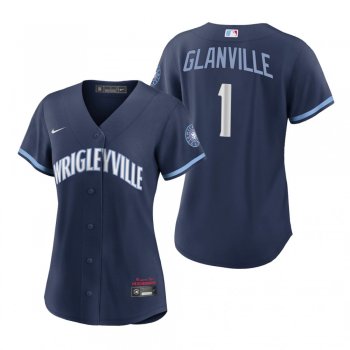 Women's Chicago Cubs Doug Glanville Navy 2021 City Connect Replica Jersey