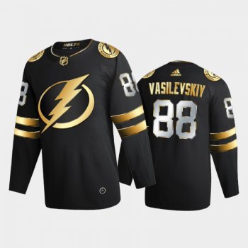 Tampa Bay Lightning Andrei Vasilevskiy #88 2020-21 Authentic Golden Black Limited Edition Jersey