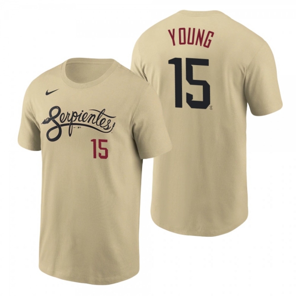 Arizona Diamondbacks Andrew Young Gold 2021 City Connect Name Number T-Shirt