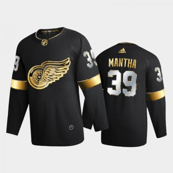 Detroit Red Wings Anthony Mantha #39 2020-21 Authentic Golden Black Limited Edition Jersey