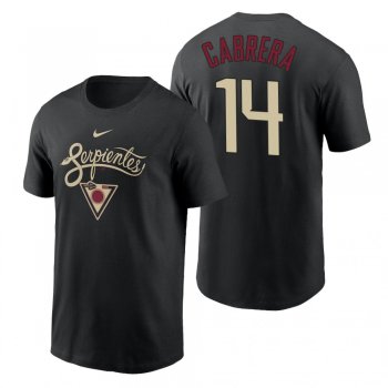 Arizona Diamondbacks Asdrubal Cabrera Black 2021 City Connect Graphic T-Shirt