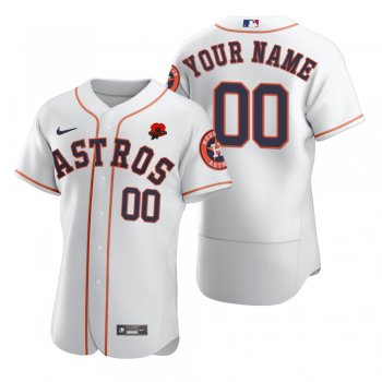 Houston Astros Custom Authentic White 2021 Memorial Day Jersey