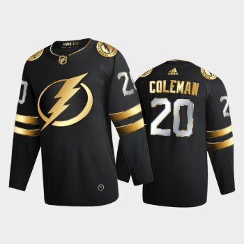 Tampa Bay Lightning Blake Coleman #20 2020-21 Authentic Golden Black Limited Edition Jersey