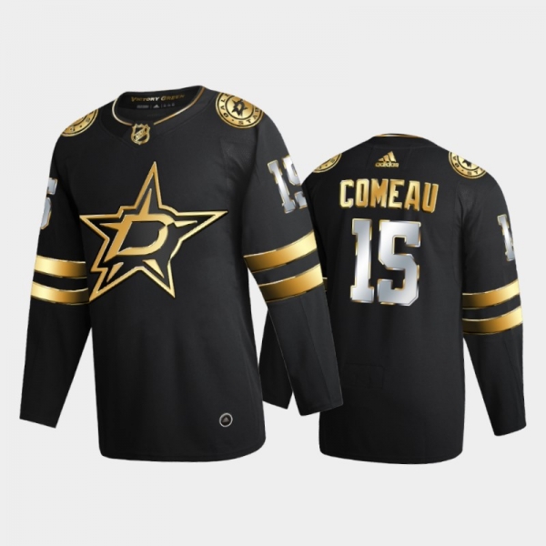 Dallas Stars Blake Comeau #15 2020-21 Authentic Golden Black Limited Edition Jersey