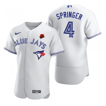 Toronto Blue Jays George Springer White 2021 Memorial Day Authentic Jersey