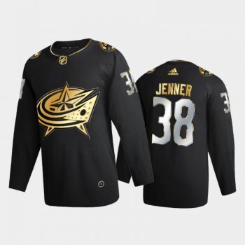 Columbus Blue Jackets Boone Jenner #38 2020-21 Golden Edition Black Limited Authentic Jersey