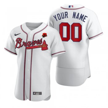 Custom Atlanta Braves White 2021 Memorial Day Authentic Jersey