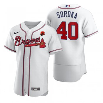 Atlanta Braves Mike Soroka White 2021 Memorial Day Authentic Jersey