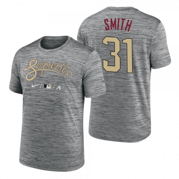 Arizona Diamondbacks Caleb Smith Anthracite 2021 City Connect Practice T-Shirt