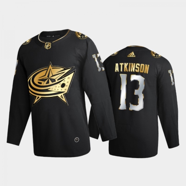 Columbus Blue Jackets Cam Atkinson #13 2020-21 Golden Edition Black Limited Authentic Jersey