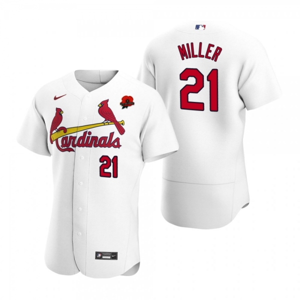 St. Louis Cardinals Andrew Miller White 2021 Memorial Day Authentic Jersey