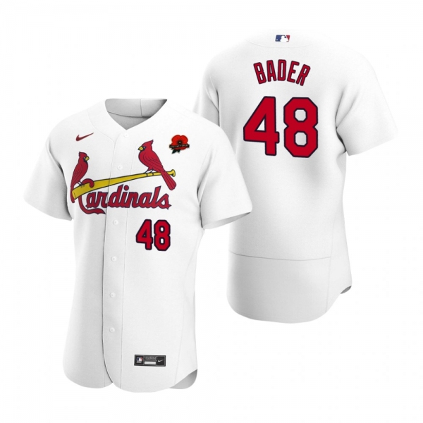 St. Louis Cardinals Harrison Bader White 2021 Memorial Day Authentic Jersey