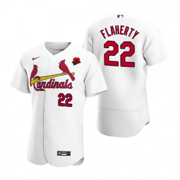 St. Louis Cardinals Jack Flaherty White 2021 Memorial Day Authentic Jersey