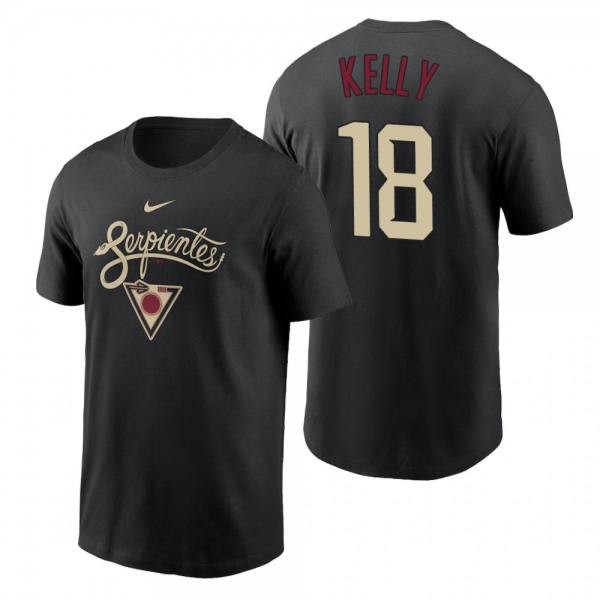 Arizona Diamondbacks Carson Kelly Black 2021 City Connect Graphic T-Shirt