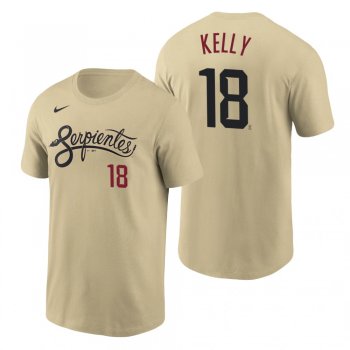 Arizona Diamondbacks Carson Kelly Gold 2021 City Connect Name Number T-Shirt