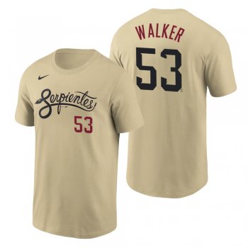 Arizona Diamondbacks Christian Walker Gold 2021 City Connect Name Number T-Shirt