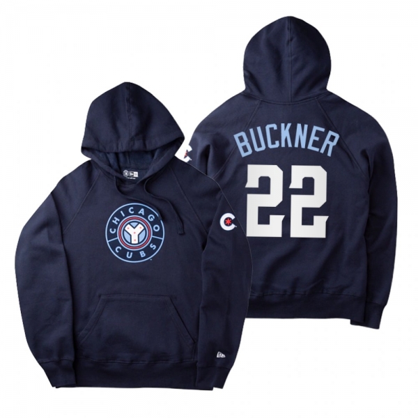 Chicago Cubs Bill Buckner Navy 2021 City Connect New Era Hoodie