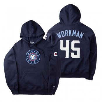 Chicago Cubs Brandon Workman Navy 2021 City Connect New Era Hoodie