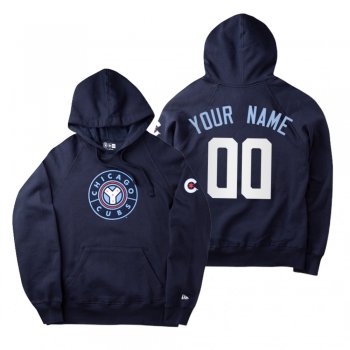 Chicago Cubs Custom Navy 2021 City Connect New Era Hoodie