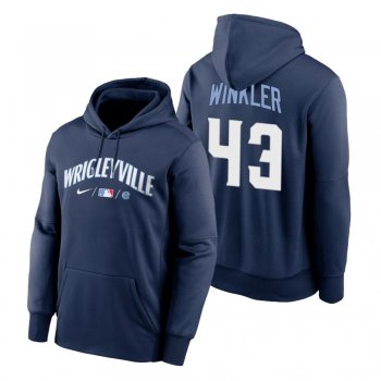 Chicago Cubs Dan Winkler Navy 2021 City Connect Therma Hoodie