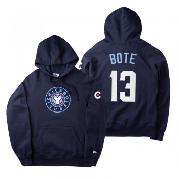 Chicago Cubs David Bote Navy 2021 City Connect New Era Hoodie