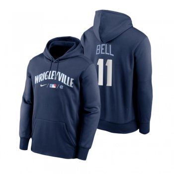 Chicago Cubs George Bell Navy 2021 City Connect Baseball Therma Hoodie